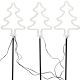 2. Dekorative Gartenleuchten, 3er-Set, Neon-Wegeleuchten für den Weihnachtsbaum