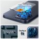 7. Spigen Optik.tR EZ Fit Kameraschutz für iPhone 14 Pro / Pro Max / 15 Pro / Pro Max - Titanblau 2 Stk.