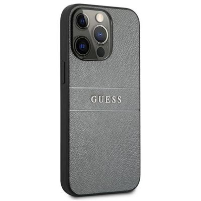 4. Guess GUHCP13LPSASBGR iPhone 13 Pro / 13 6,1" grau/graues Saffiano-Armband