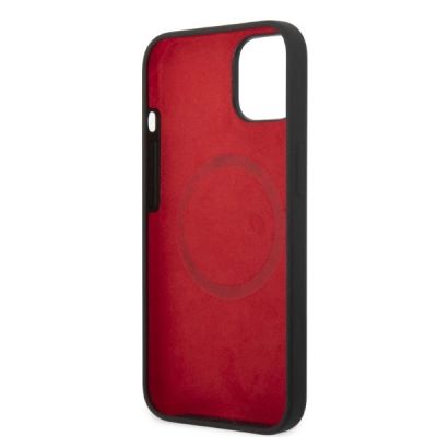 7. Ferrari FEHMSIP14MBK iPhone 14 Plus 6.7" schwarz/schwarz Hardcase Silikon Metall Logo Magsafe