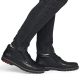 11. Bequeme Herren-Ankle-Boots aus Leder, gefüttert, schwarz, Rieker 10504-00