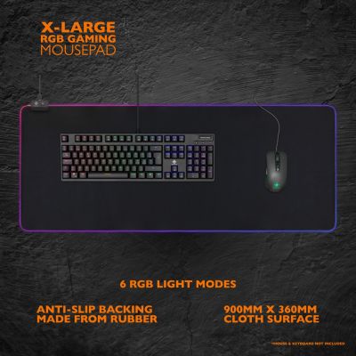 6. Deltaco Gaming GAM-079 Mauspad, Gaming-Pad, Schwarz