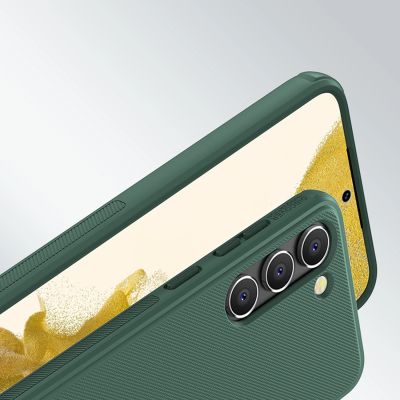 13. Nillkin Super Frosted Shield Pro Hülle für Samsung Galaxy S23+ gepanzerte Hülle + Telefonständer rot