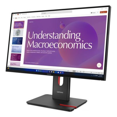 3. Lenovo ThinkVision T24D-40 Computermonitor, 60,5 cm (23,8 Zoll), 1920 x 1080 Pixel, Full HD LCD, Schwarz