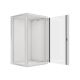 15. Lanberg WF01-6622-10S einteiliger Schrank (22 HE; 1080 mm / 600 mm / 600 mm; Wandmontage; Glas; 19 Zoll; grau)