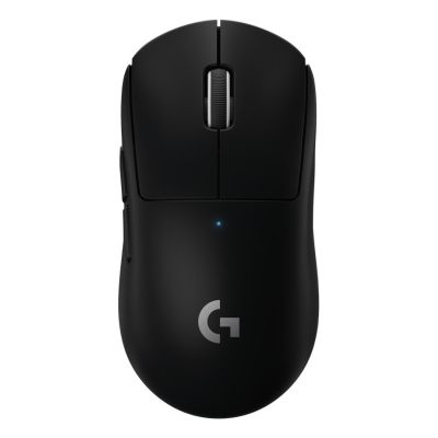 18. Logitech G Pro X Superlight Gaming-Maus, kabellos, rechte Seite, RF, 25600 DPI