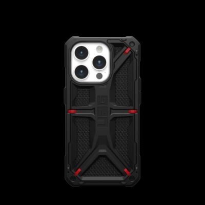 UAG Monarch Hülle für iPhone 15 Pro – schwarzes Kevlar