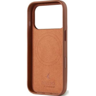 11. Mujjo Lederhülle in Hellbraun für iPhone 17 Pro