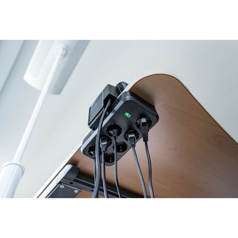 7. Brennenstuhl Estilo Doppelsteckdosenleiste mit Überspannungsschutz, 1x USB-C, 9x Steckdosen