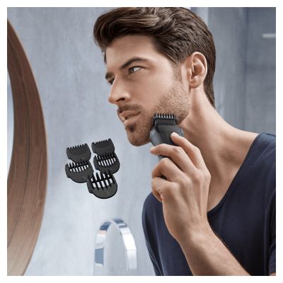 10. Braun 3000BT Akku 5 7mm Nass- und Trockenbürste Schwarz, Grau