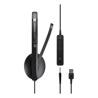 5. EPOS ADAPT 135 USB II Kabelgebundenes Headset mit Kopfbügel, Büro/Callcenter, USB Typ-A, Schwarz