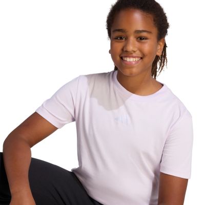 6. Adidas Essentials Kinder-T-Shirt Lila KS0405