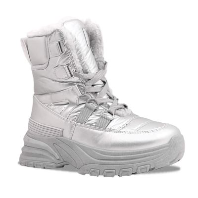 9. Potocki W WOL117B metallische Schneestiefel mit Schnürung