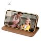 4. Dux Ducis Hivo echt Leder booktype case schutzhülle aufklappbare hülle für iPhone 14 Pro braun