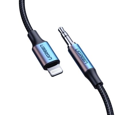 2. Ugreen Kabel AUX MFI Lightning Audiokabel - 3,5 mm Miniklinke 1 m grau (70509)