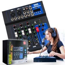 DNA T4MIX 4-Kanal-Analog-Audiomixer Blau