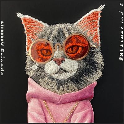 6. Nimmy Glasses Cool Cat Hülle für iPhone 17 - Schwarz