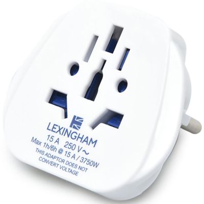 2. LEXINGHAM UNIVERSAL-ADAPTER WELT -> EU SCHUKO, 2 STÜCK