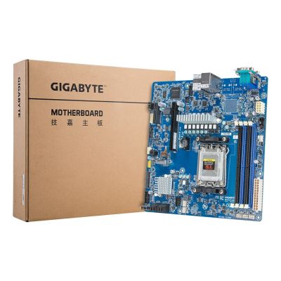 9. Gigabyte MC13-LE0 Motherboard 1x AM5 AMD Epyc 4004/Ryzen 7000 B650E (4xDIMM, 4xSATA, 1xM.2, 2x1Gbe, IPMI, mATX)