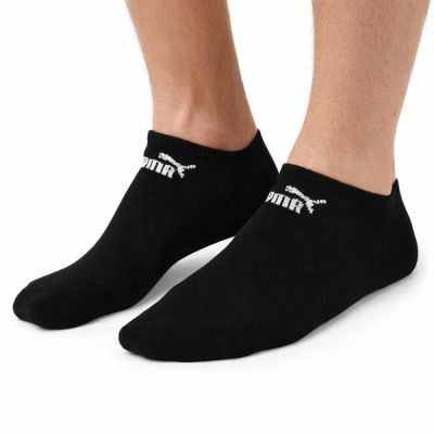 Puma Herren-Baumwollsocken, 3er-Pack, schwarz, bequem