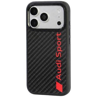 2. Audi R8 Carbonfaser MagSafe Hülle für iPhone 18 Pro / 17 Pro - Schwarz