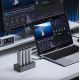 3. Orico IT48N-C 4-Disk-Dockingstation mit M.2 NVME-Klonfunktion - Grau