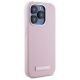 4. Karl Lagerfeld FW Metal Plate MagSafe Hülle für iPhone 15 Pro – Rosa