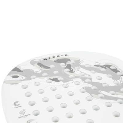 6. VIRTUFIT HYBRID PADELSCHLÄGER - WEISS-GRAU