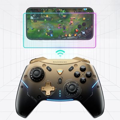 7. Machenike G5Pro Flagship Wireless Game Controller mit Gyroskop und Tastenbelegung – Schwarz und Gold