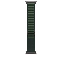 Apple Watch Alpine Loop Armband für Watch Ultra 49mm Dunkelgrün / Titan schwarz (S)