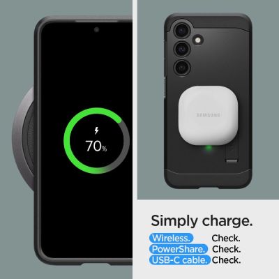 12. Spigen Tough Armor Hülle für Samsung Galaxy S24 – Schwarz