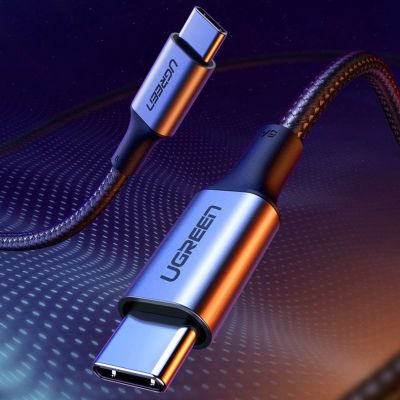 13. Ugreen US316 70429 USB-C – USB-C PD QC FCP Kabel 100 W 5 A 480 Mbit/s 2 m – Grau