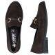 5. Braune Damen-Loafer aus Wildleder, Modell Rieker 46262-25