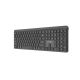 3. GEMBIRD Kabelloses Tastatur- und Maus-Set Slim Pro Business, Dual-Modus, 2,4 GHz + Bluetooth, US-Layout, Schwarz