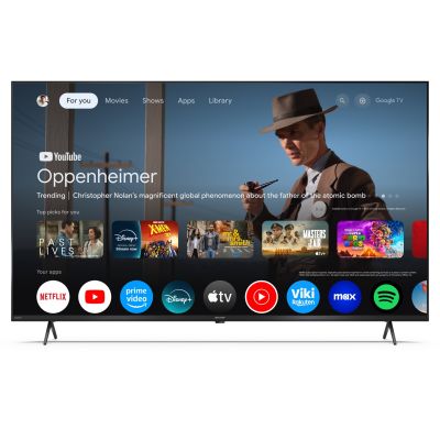 3. Sharp 50HL4265E Smart-TV, 50 Zoll, Google TV UHD, Schwarz