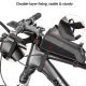 5. Rockbros 029-1BK Fahrradtasche für Rahmen mit Telefonabdeckung – Schwarz