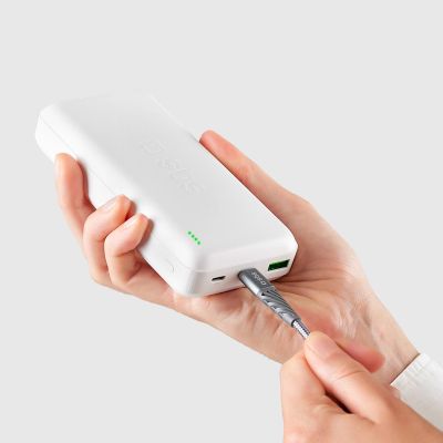 4. Powerbank SBS TTBB20000PD20W 20000 mAh 20W Power Delivery mit MicroUSB, USB-C, USB-A – Weiß