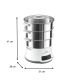11. Tefal Convenient Series Deluxe VC502D 3-Korb-Dampfgarer, 900 W, Edelstahl, Weiß