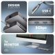4. AXAGON HMC-8HLSA Multiport-Hub USB-C 3.2 Gen 1, 3x USB-A + 4K/60Hz HDMI + SD/microSD, Gigabit-LAN, Audio, PD 100W - Silber