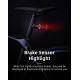 13. Rockbros Q3 Fahrrad-Rücklicht mit Smart Stop System - Schwarz