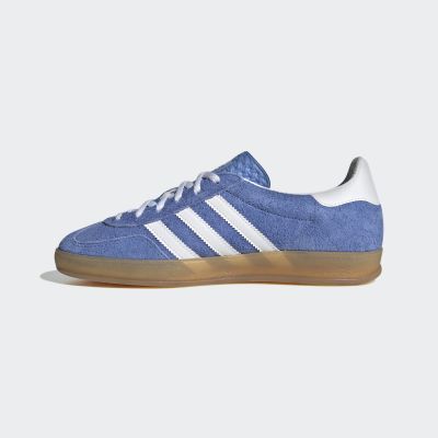 6. Damen-Sneaker adidas Gazelle Indoor W Blue Fusion aus blauem Veloursleder (HQ8717)