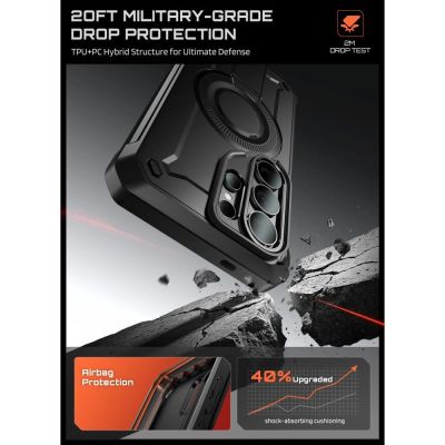 3. Supcase Unicorn Beetle Pro Mag MagSafe 2er-Set Hülle für Samsung Galaxy S26 Ultra – Schwarz