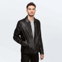 Cameleon Herren Lederjacke Richard Schwarz