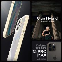Spigen Crystal Hybrid-Hülle für iPhone 15 Pro Max – transparent und beige