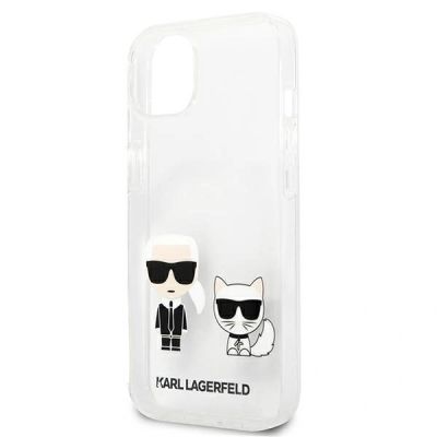 6. Transparente Karl Lagerfeld Karl & Choupette Hülle für iPhone 13 mini - transparent
