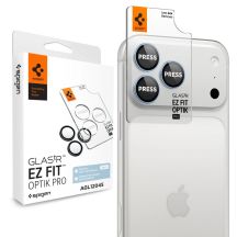Spigen Optik Pro GLAS.TR EZ FIT 2er-Pack Displayschutzfolie aus gehärtetem Glas für iPhone 18 Pro / 18 Pro Max – Hellblau