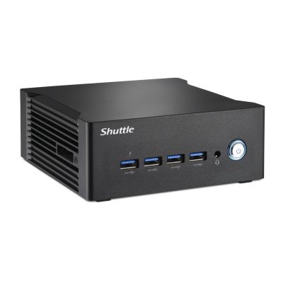 5. Shuttle Nano PC NT10H5, Intel Core Ultra 5 125H, Intel Arc-Grafik, 2x HDMI, 2x USB 4.0 (DP), 2x 2,5-Gbit/s-LAN, inkl. VESA-Halterung, 24/7-Dauerbetrieb, 1-Liter-PC, Mini-PC (Barebone), Intel SoC, DDR5-SDRAM, PCI Express, 120 W