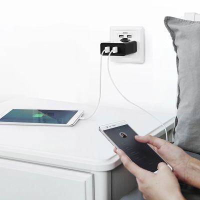 4. Ugreen Wandladegerät 2xUSB-A 36W QC3.0 schwarz (CD161)