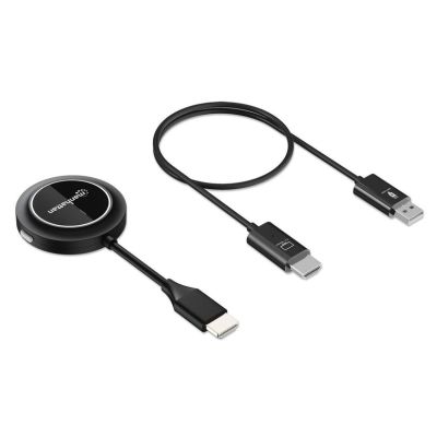 3. Manhattan 154468 AV Extender AV-Sender und -Empfänger, Schwarz
