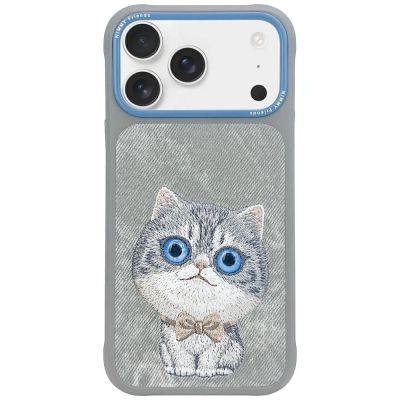 Nimmy Big Eyed Pet 2.0 Cat Case für iPhone 17 Pro - Grau